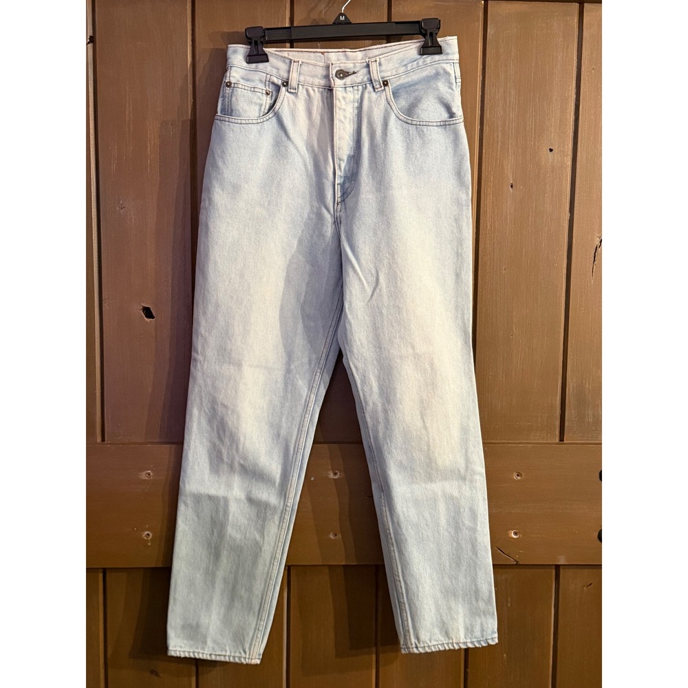 Vintage 80s Levi's 550 Youth Size 14 Made in USA 550, On Fly Blue Zipper Tape